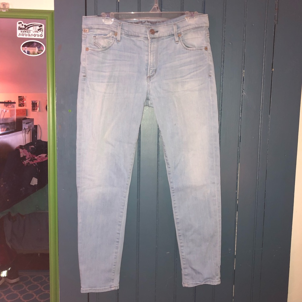 Citizens of Humanity light wash skinny jeans